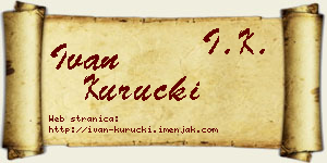 Ivan Kuručki vizit kartica